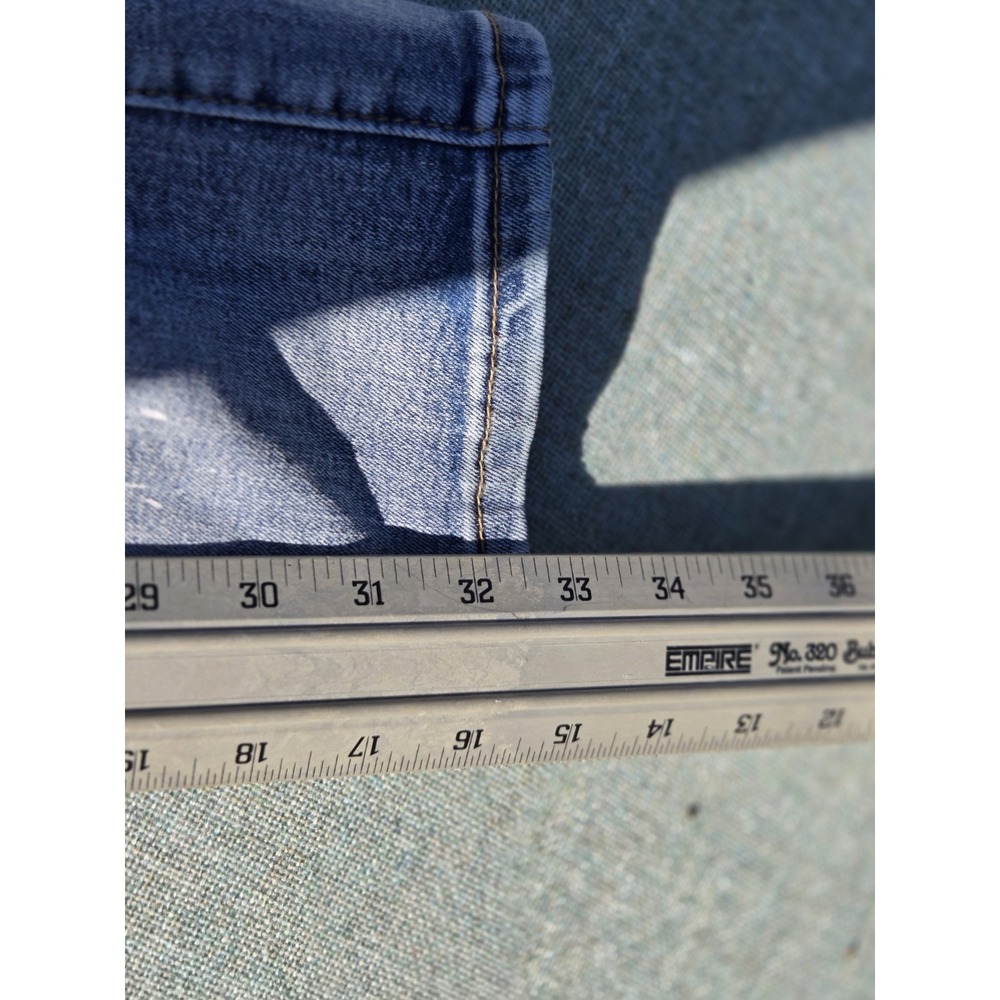Decibel Jeans Mens 32 32 Distressed Denim Slim Cargo Streetwear Cyber Punk Rave - Picture 7 of 8